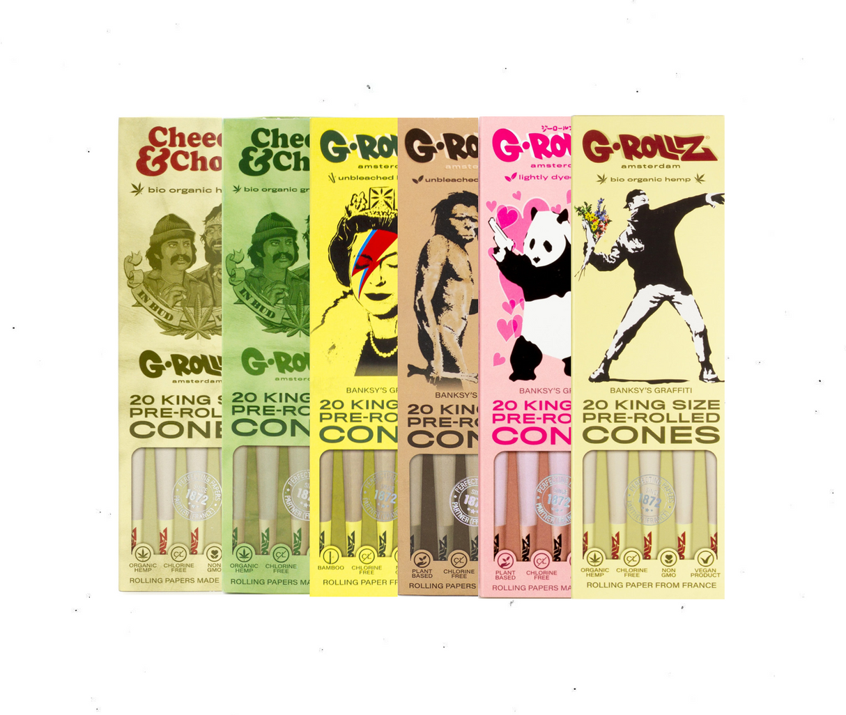 G Rollz Cones -  20 pack (King Size)(5 Types)