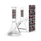 K. Haring Collection - Glass Water Pipe (Red/White/Black)