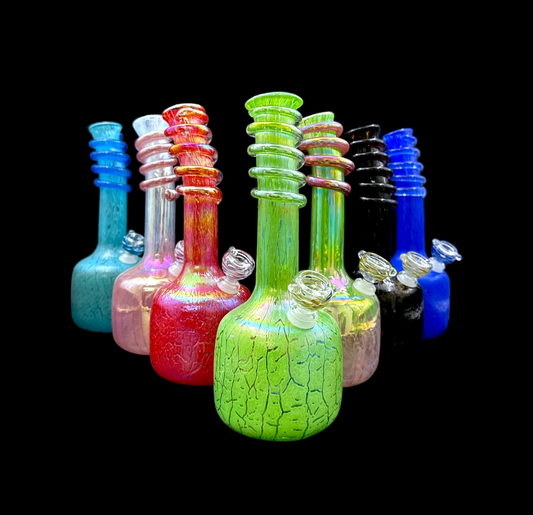 Soft Glass Water Pipe - Lean Back (12.5")