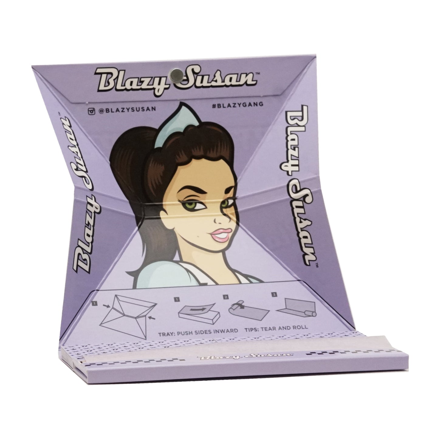 Blazy Susan - Purple Deluxe Rolling Papers (King Size Slim)