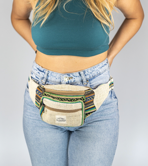 Nature Sacks - Handcrafted Hemp Fanny Packs - Green