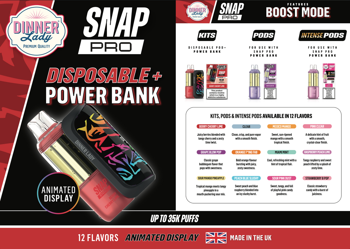 Dinner Lady - 35k Snap Pro Kit Disposable (5pc)