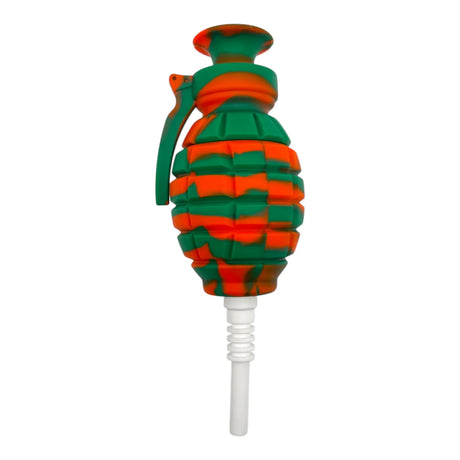 Silicone Nectar Collector - Grenade w/ Dab Container and Ceramic Nail