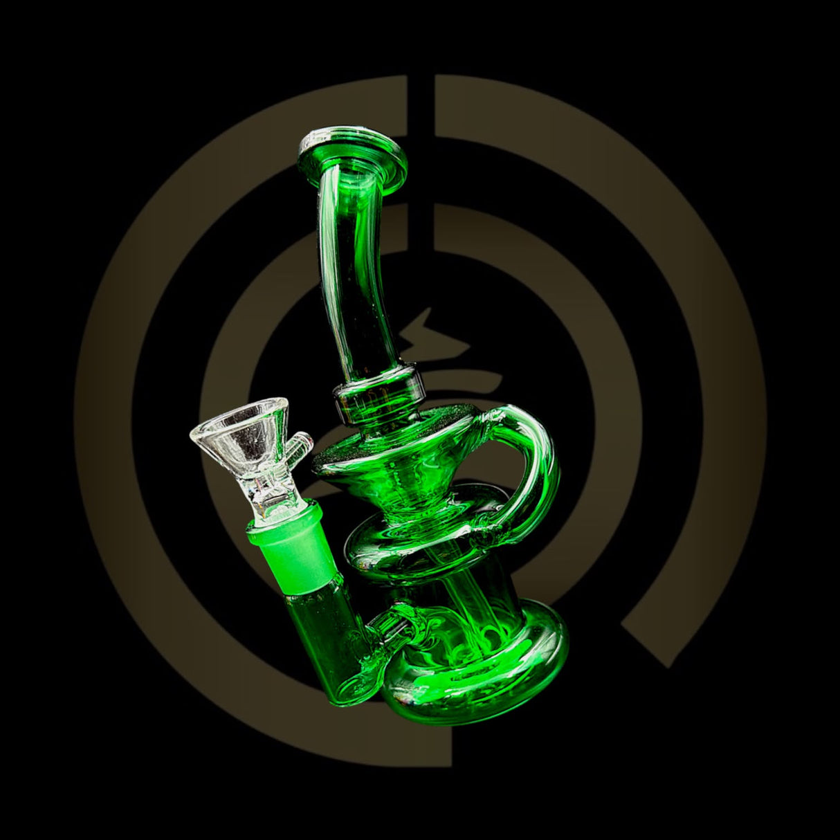 Glass Water Pipe - Highlighter Recycler #2 (7")
