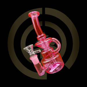 Glass Water Pipe - Highlighter Recycler #3 (7")