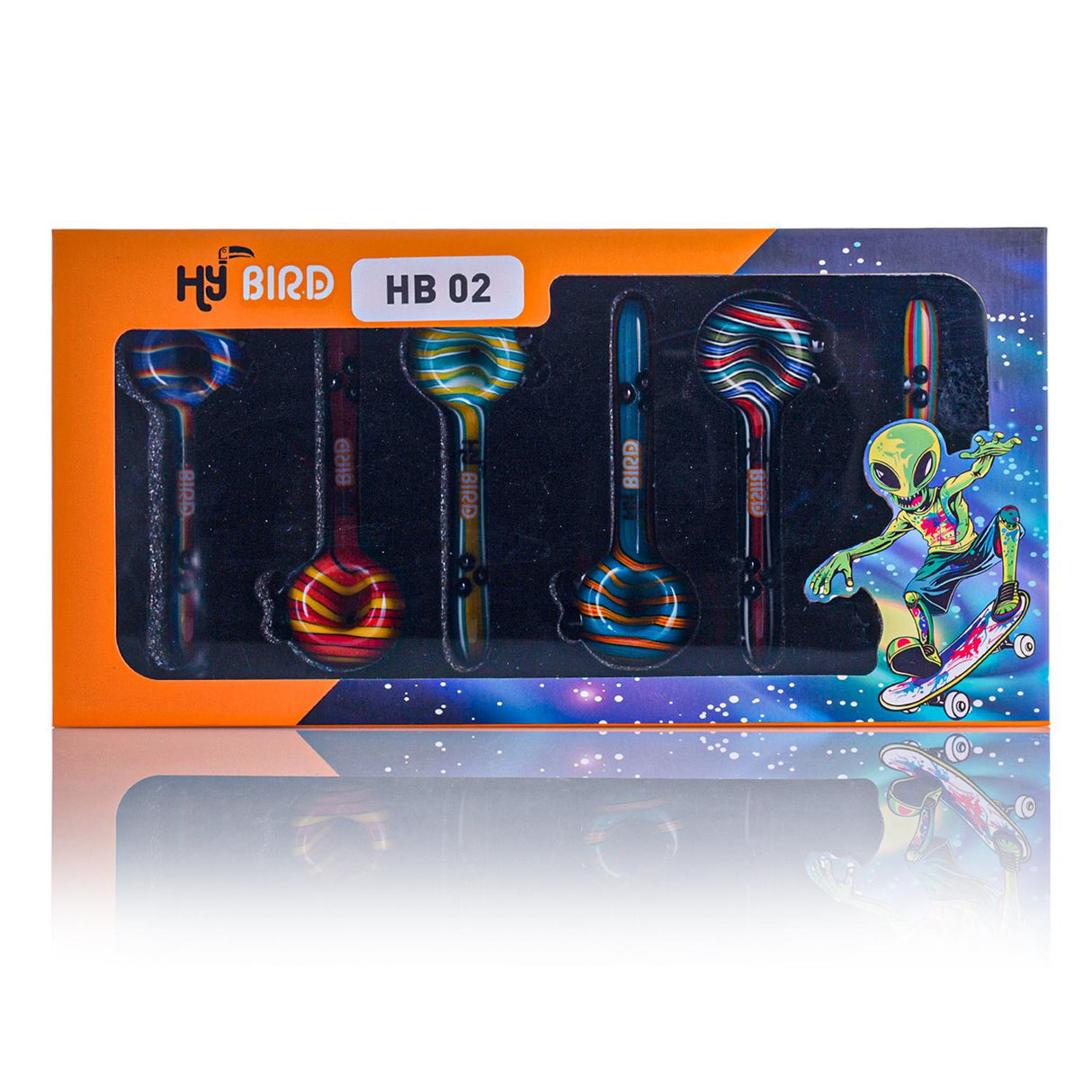 HyBird Premium Glass Hand Pipes - HB02 (4.5")