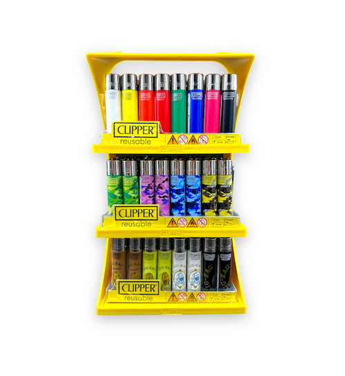 Clipper Lighters Display (144pcs)