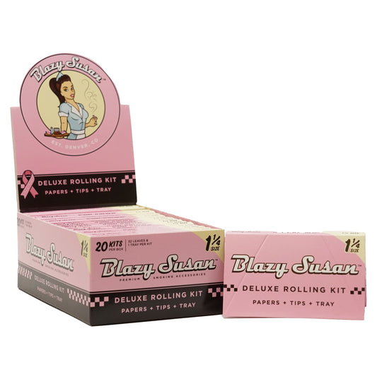 Blazy Susan - Pink Deluxe Rolling Papers (1 1/4)