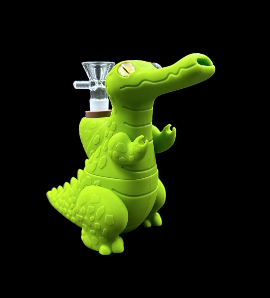 Silicone Water Pipe - Dinos (5.25")