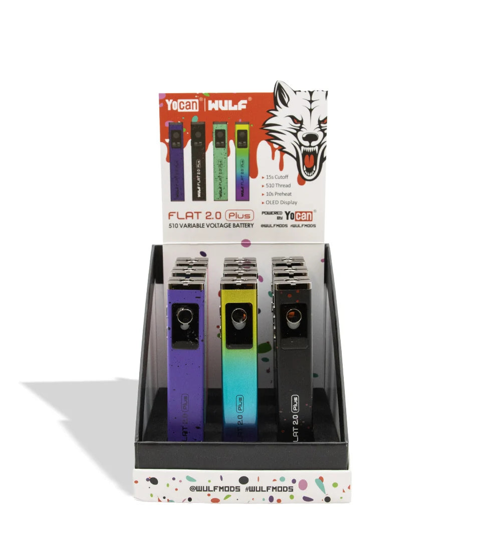 Wulf - Yocan Flat Plus 2.0 Thread Battery (9ct)