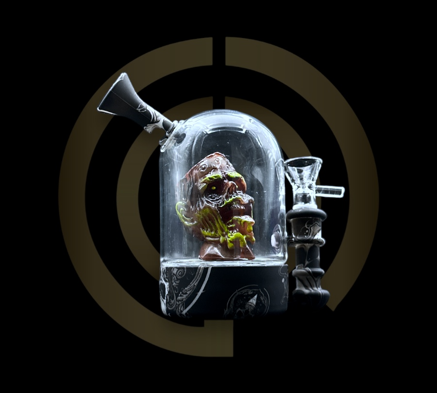 Mini Water Pipe - Frankenstein Bobble Head (6")