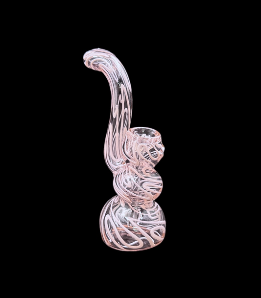 Glass Bubbler - Scribbles (9")