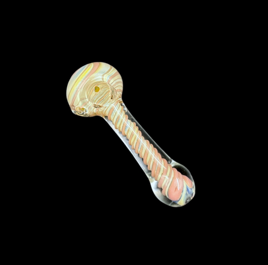 Glass Hand Pipe - Jolly Swirls (3")