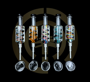 Glass Nectar Collector - Wig Wag Freezable (8")
