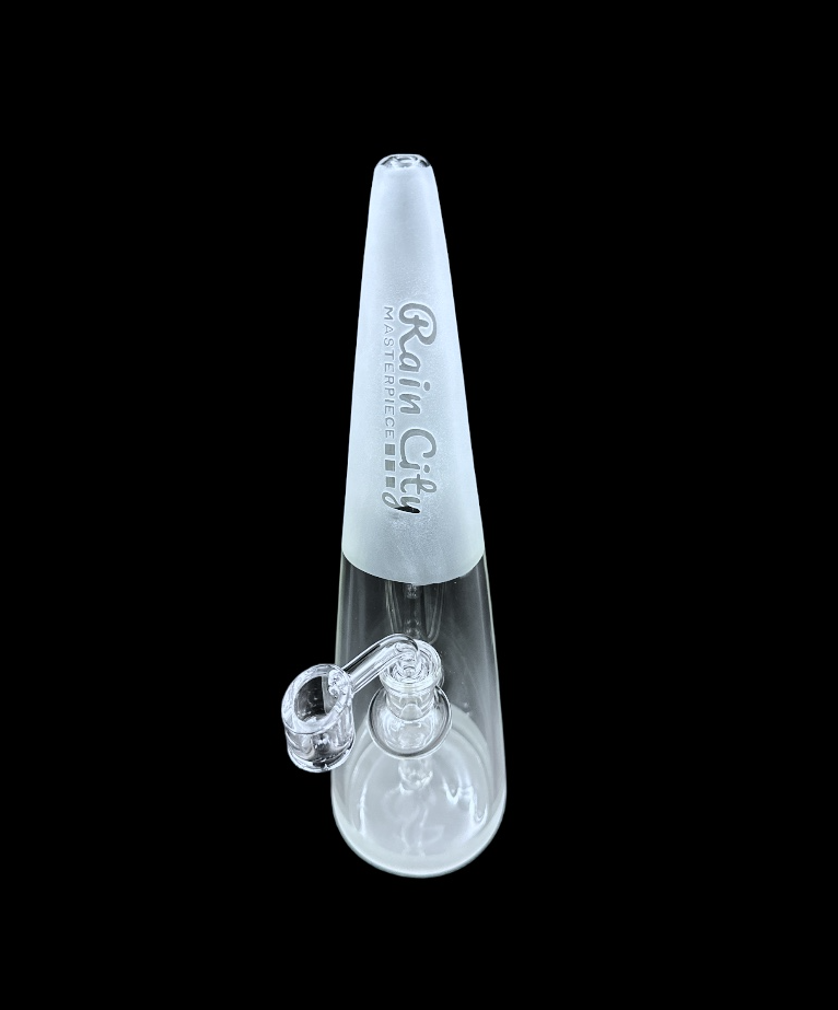 Rain City Glass - Frosted Large A Cone (11")