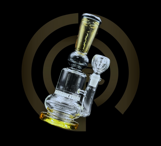 Glass Water Pipe - Funnel w/ Honey Comb (8.5")