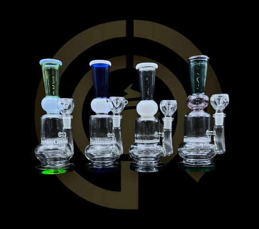 Glass Water Pipe - Funnel w/ Honey Comb (8.5")