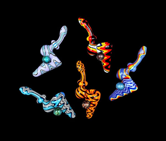 Premium Glass Hand Pipe - Galaxy (5.75")