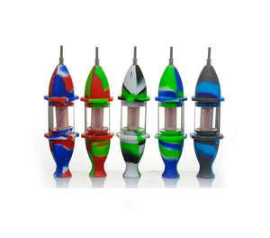 Silicone Nectar Collector -  Pillar Perc (8")