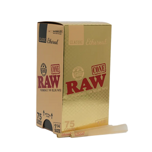 RAW - Ethereal 1 1/4 Size Classic Pre-Roll Cone (75 Pack)