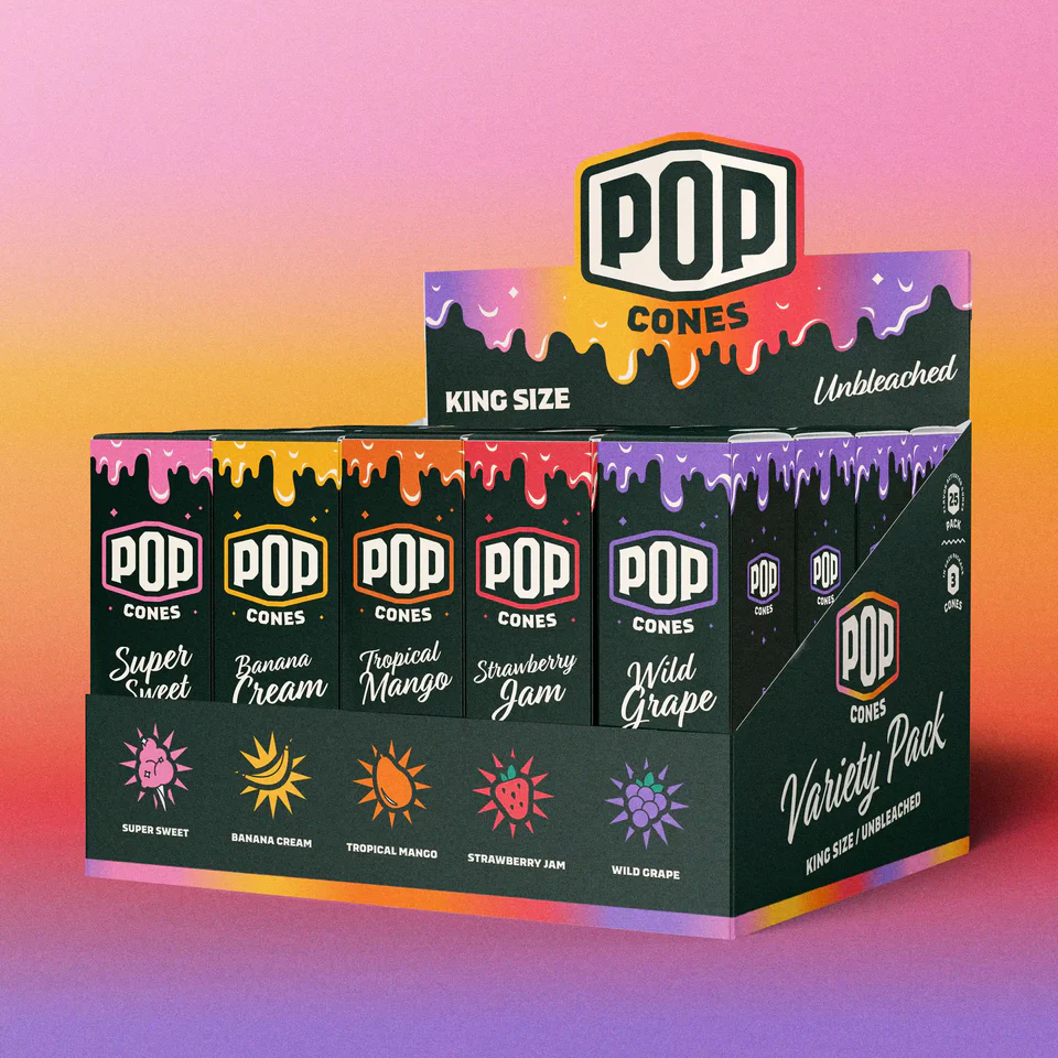 Pop Cones - Unbleached - Variety Pack 1.0 (King Size)