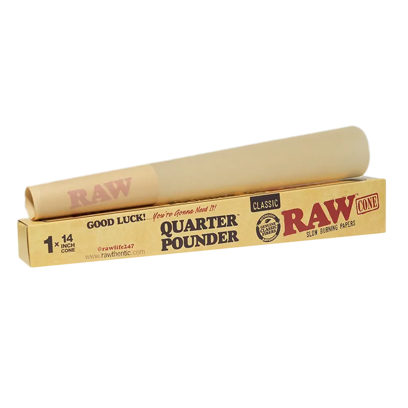 RAW - Quarter Pounder Classic Cone (14")(1ct)