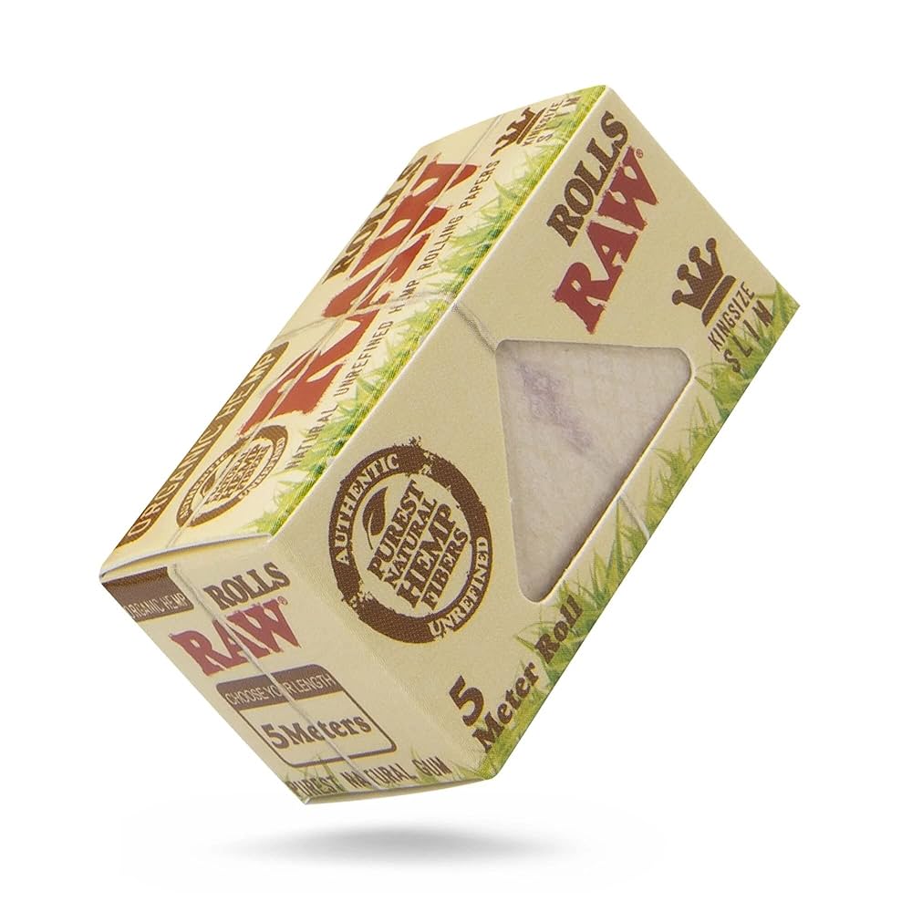 RAW - Organic King Size Slim 5 Meter Rolls (12 packs)