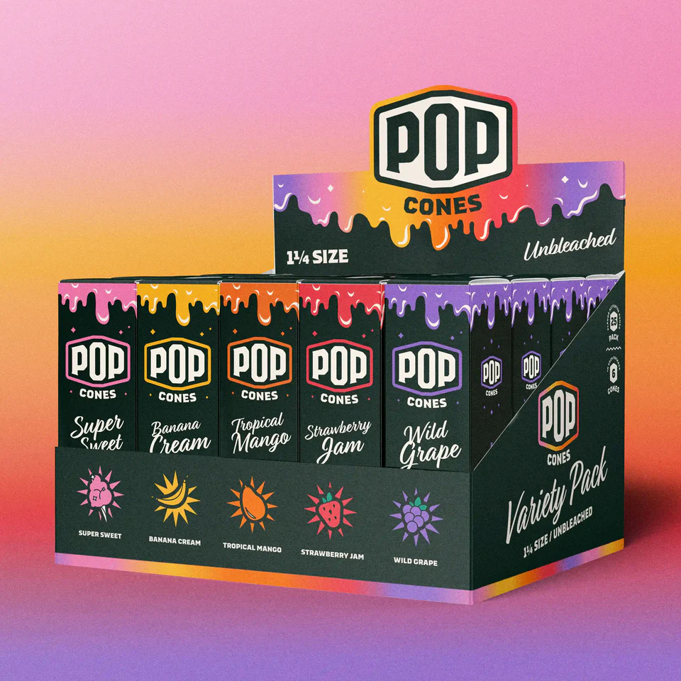 Pop Cones - Unbleached - Variety Pack 1.0 (1 1/4)