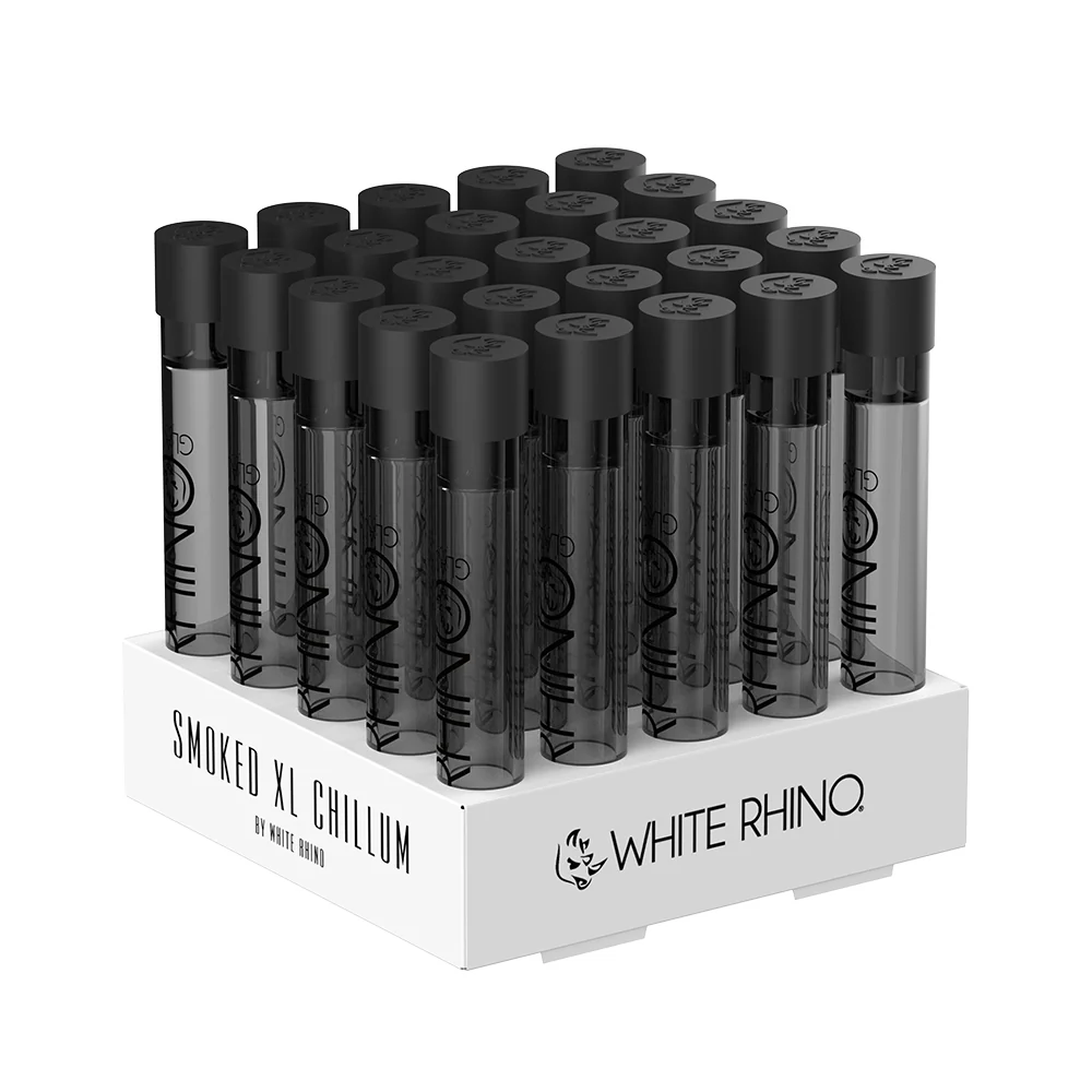 White Rhino - Premium Smoked XL Chillum (25ct)