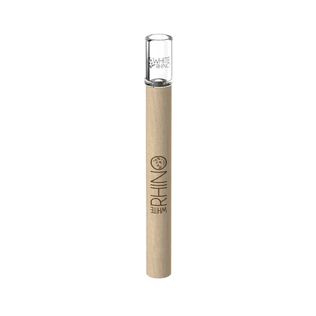 White Rhino - Premium Wood Chillum With Silicone Cap (12ct)
