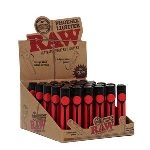 RAW - Red Phoenix Lighter w/ Wind Blocker (30pcs)
