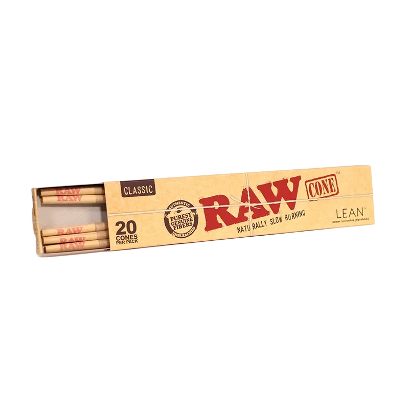 RAW - Classic 20pk Pre Roll Cones (Lean)(12 packs)