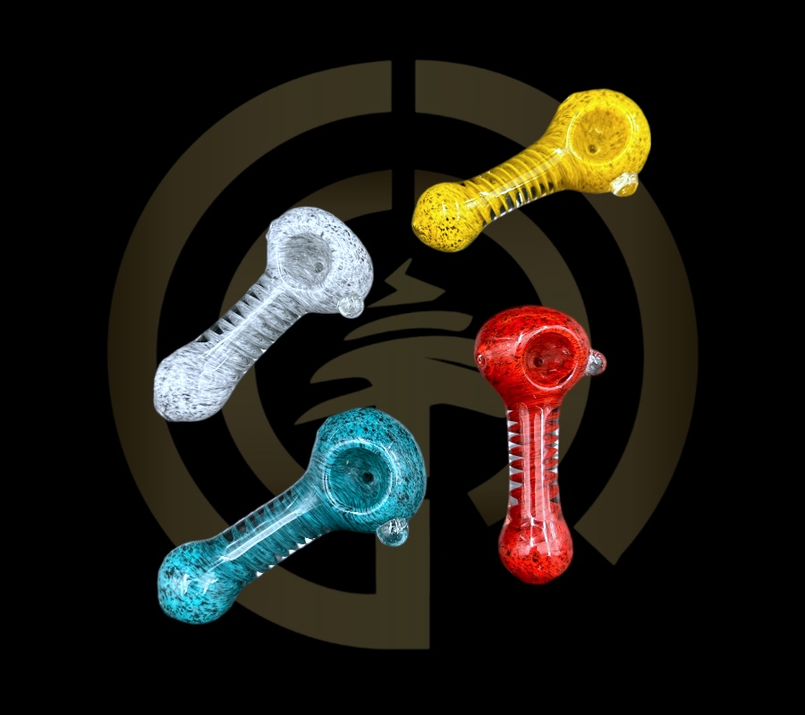 Glass Hand Pipe - Inside Swirl (3.5")