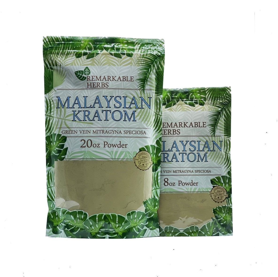 Remarkable Herbs - Green Vein Malaysian Kratom Powder (2 Sizes)