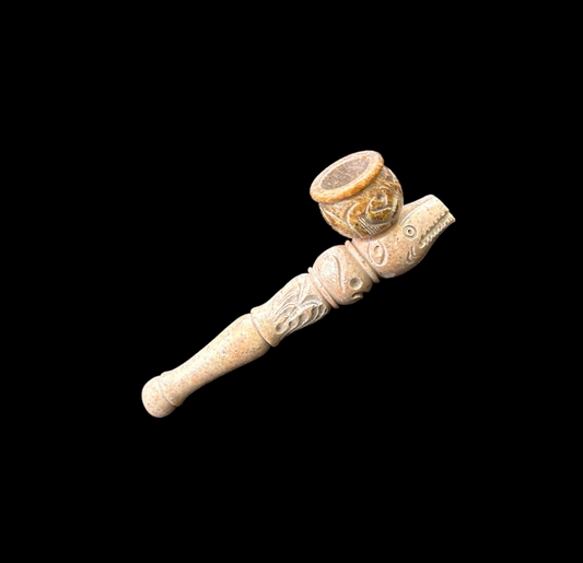 Marble Hand Pipe - Pot (5")