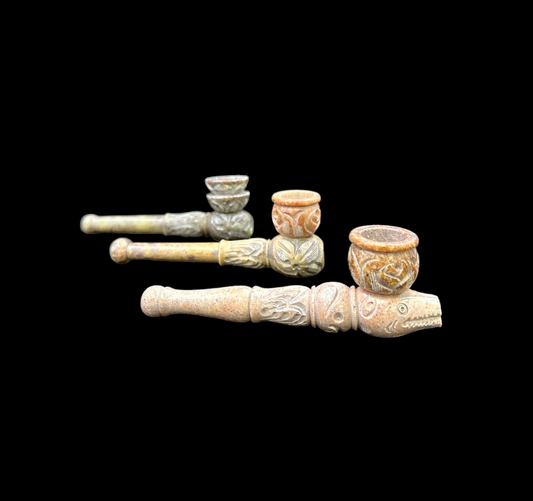 Marble Hand Pipe - Pot (5")