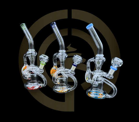 Recycler Water Pipe - Wig Wag Emblem (10")