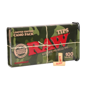 RAW - Camo Pre Rolled Tips in Tin (6 pack)(Limited Edition)