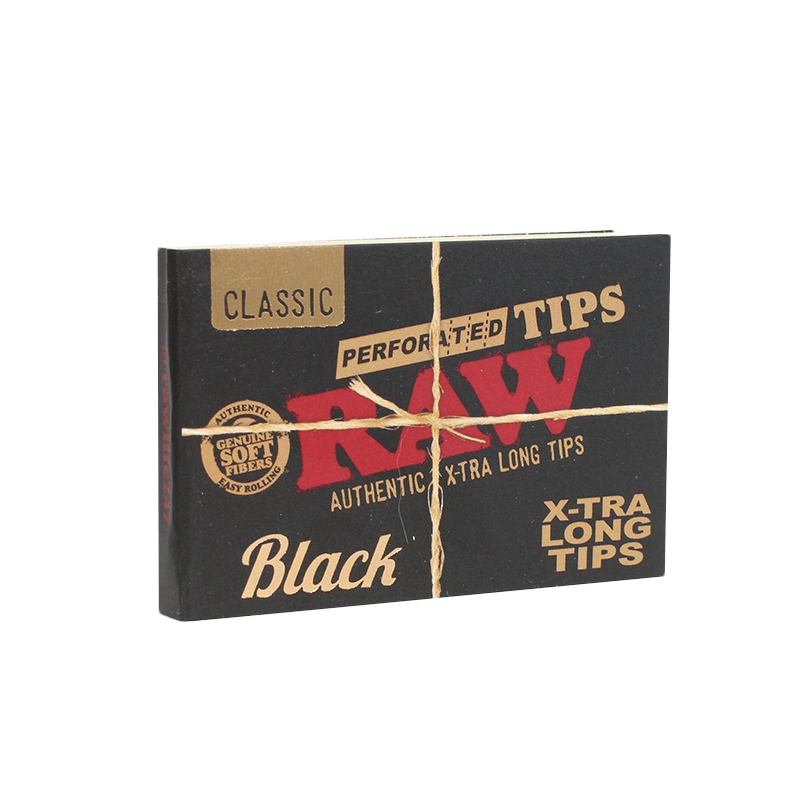 RAW - Extra Long Black Tips (40pk)