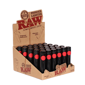 RAW - Black Phoenix Lighter w/ Wind Blocker (30pcs)