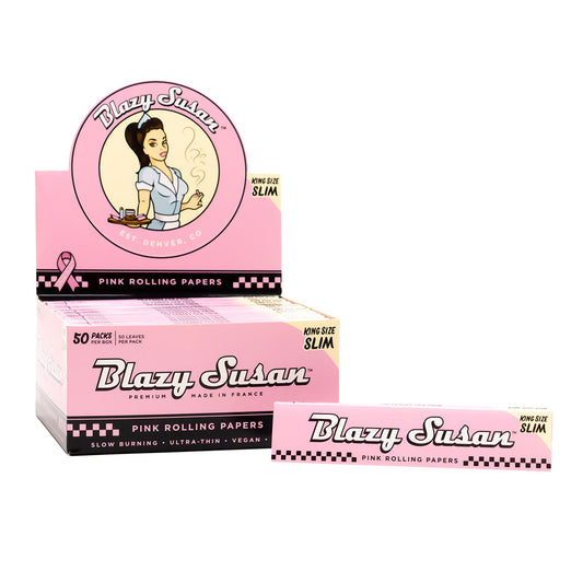 Blazy Susan - Pink Rolling Papers (King Size Slim)