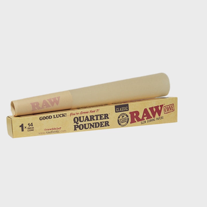 RAW - Quarter Pounder Classic Cone (14")(1ct)