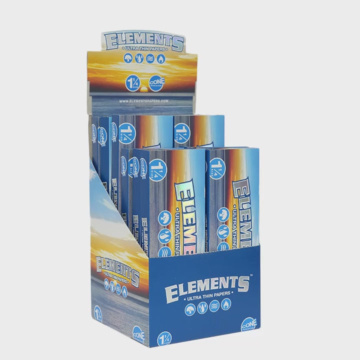 Elements - 1 1/4 Classic Pre-Roll Blanco Cones (20ct)(12 packs)