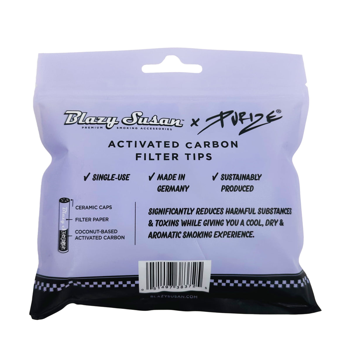 Blazy Susan - Purple Carbon Filter Tips (50pcs) – Golden Cedar Wholesale