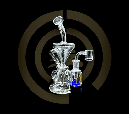 Rain City Glass - Hourglass Recycler (9")