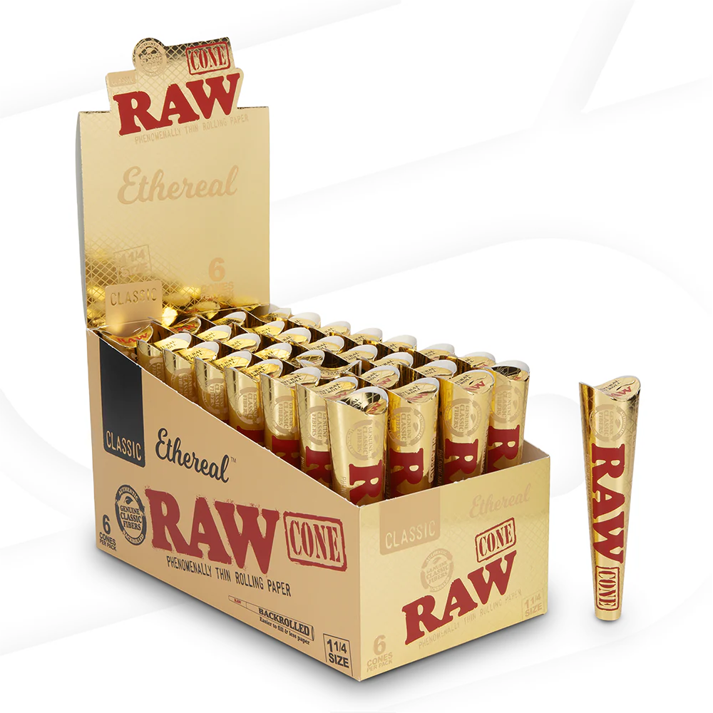 RAW - Ethereal 1 1/4 Size Cones (6ct)
