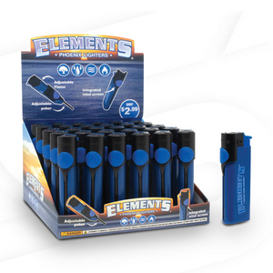 Elements - Blue Phoenix Lighter w/ Wind Blocker (30pcs)