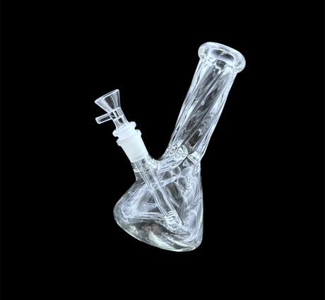 Glass Water Pipe - Twisted Mini Beaker (8")