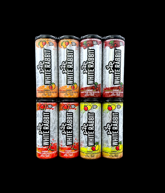 White Rabbit Kratom Seltzers (4 Flavors)