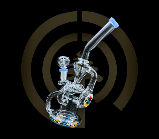 Recycler Water Pipe - Wig Wag Emblem (10")